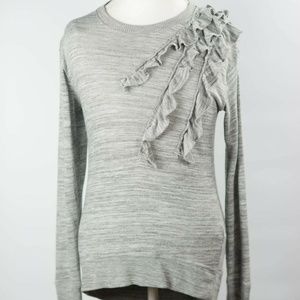 Banana Republic Knit Shirt Sz XS Gray Long Sleeve